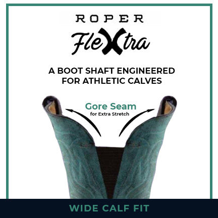 Women's Roper Desert Rose Leather Boots Handcrafted with Flextra Calf Brown - yeehawcowboy