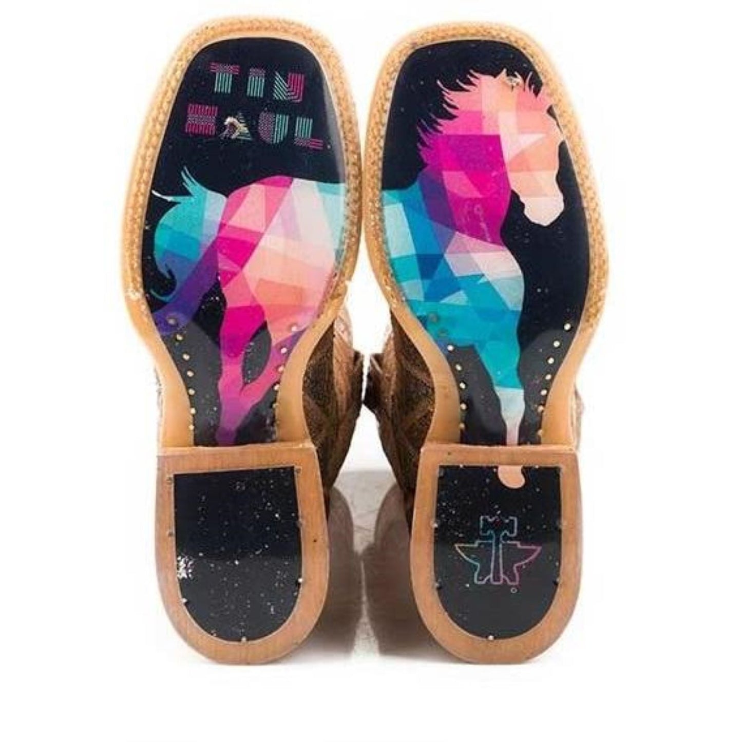 Women’s Tin Haul Mish & Mash Boots With Geometric Steed Sole Handmade - yeehawcowboy