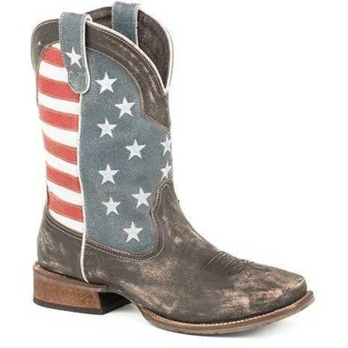 Men’s Roper America Boots Handcrafted Brown - yeehawcowboy