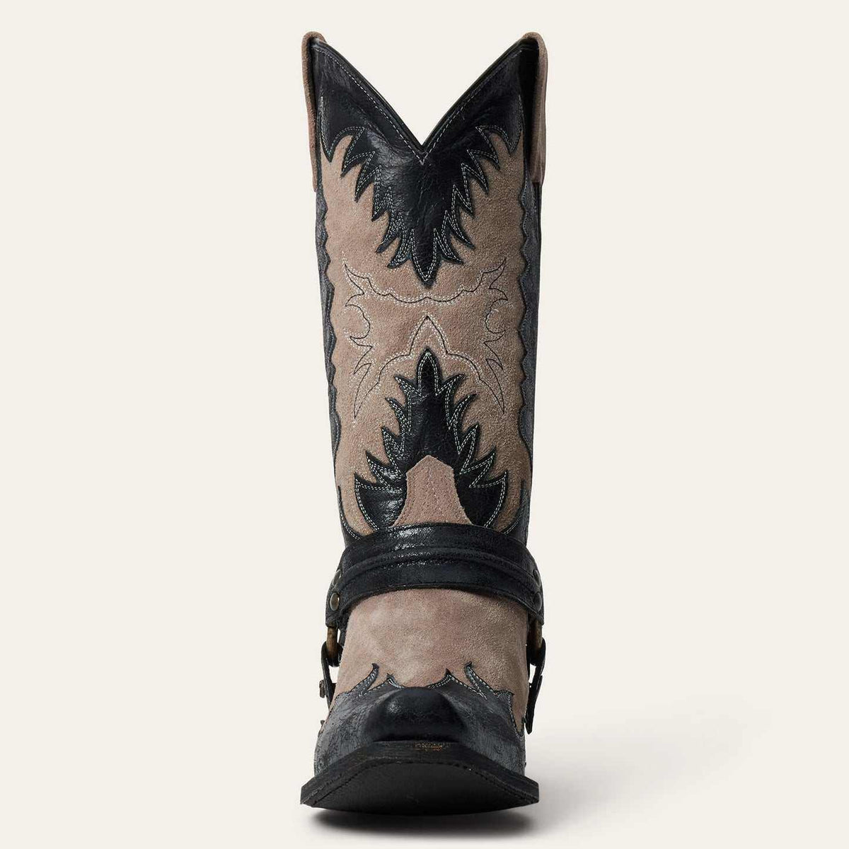 Men's Stetson Outlaw gray handcrafted leather cowboy boots