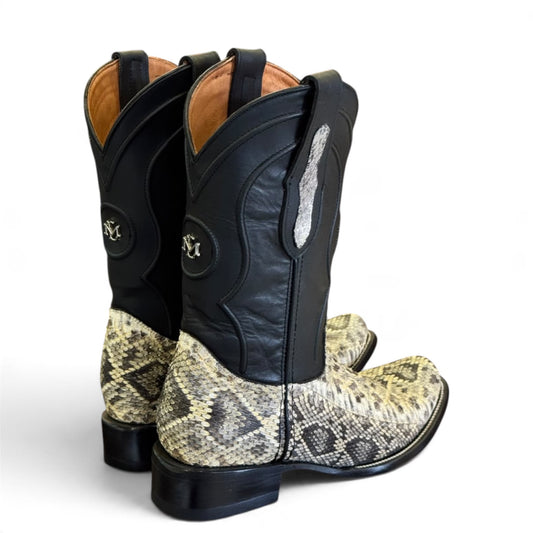 Men's El Malcreado Boots Na Genuine Rattlesnake Boots Handmade