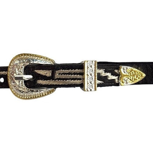 Real Silver Thread Cowboy Hat Band Toquilla De Hilo De Plata Gold Plated