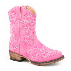 Toddler's Roper Riley Western Boots Handcrafted Pink