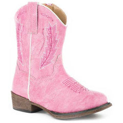 Toddler's Roper Taylor Western Boots Handcrafted Pink