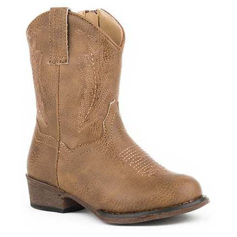 Roper Taylor Westernstiefel für Kleinkinder, handgefertigt, Hellbraun