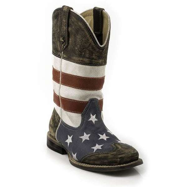 Kinder Roper American Boots Handgefertigt Blau
