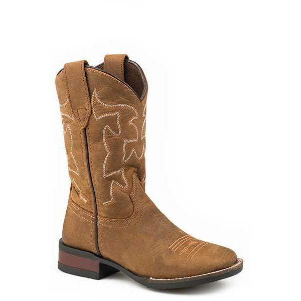Kinderstiefel aus Kuhfell Roper, handgefertigt, Braun