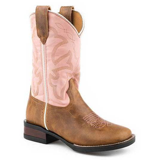 Kid's Roper Monterey Boots Handcrafted Tan