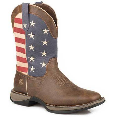 Herren Roper American Wilder Boots Handgefertigt Braun