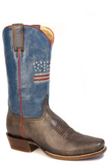 Men's Roper 250 USA - Cutter Leather Boots Handcrafted Brown