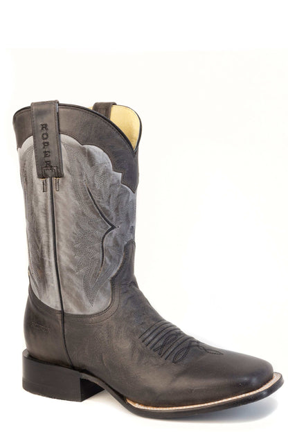Men's Roper Durango Leather Boots Handcrafted Black