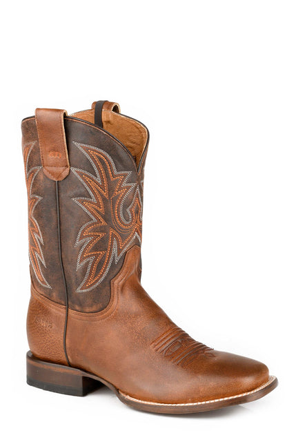 Men's Roper Out of Sight CCS Leather Boots Handcrafted Brown