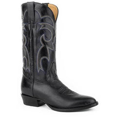 Men's Roper Parker R Toe Boots Handcrafted Black