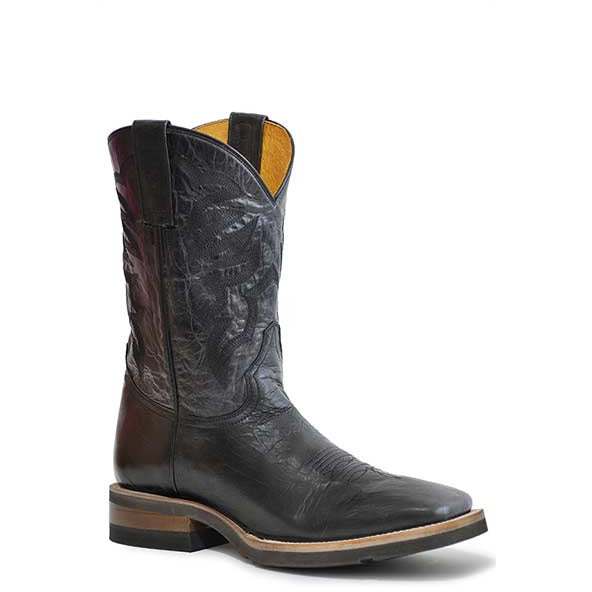 Herren Roper Parker Lederstiefel Handgefertigt Schwarz