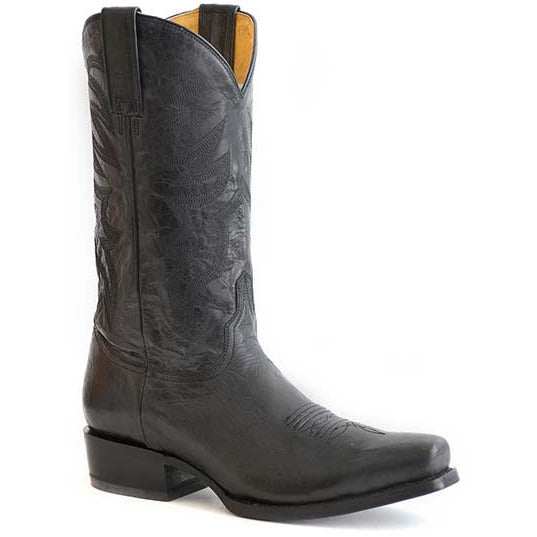 Herren Roper Parker Lederstiefel Handgefertigt Schwarz