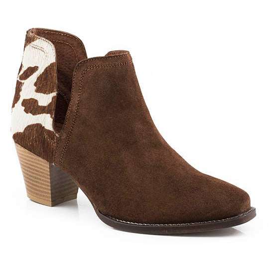 Damen Roper Rowdy Ankle Lederstiefel Handgefertigt Braun