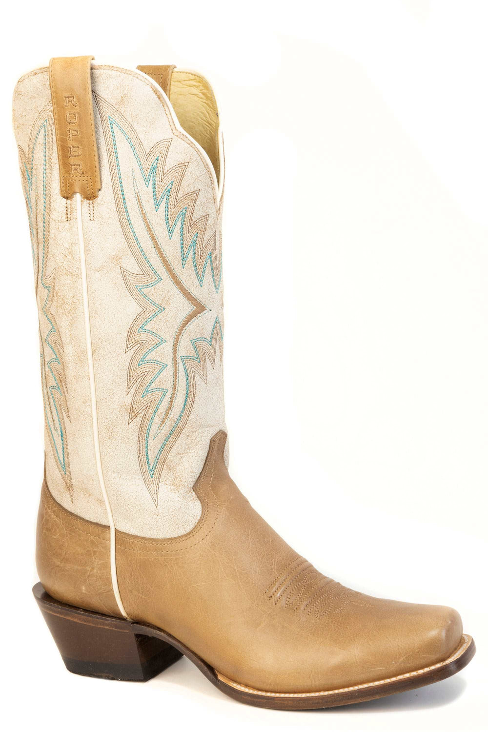 Women's Roper Della Leather Boots Handcrafted Tan