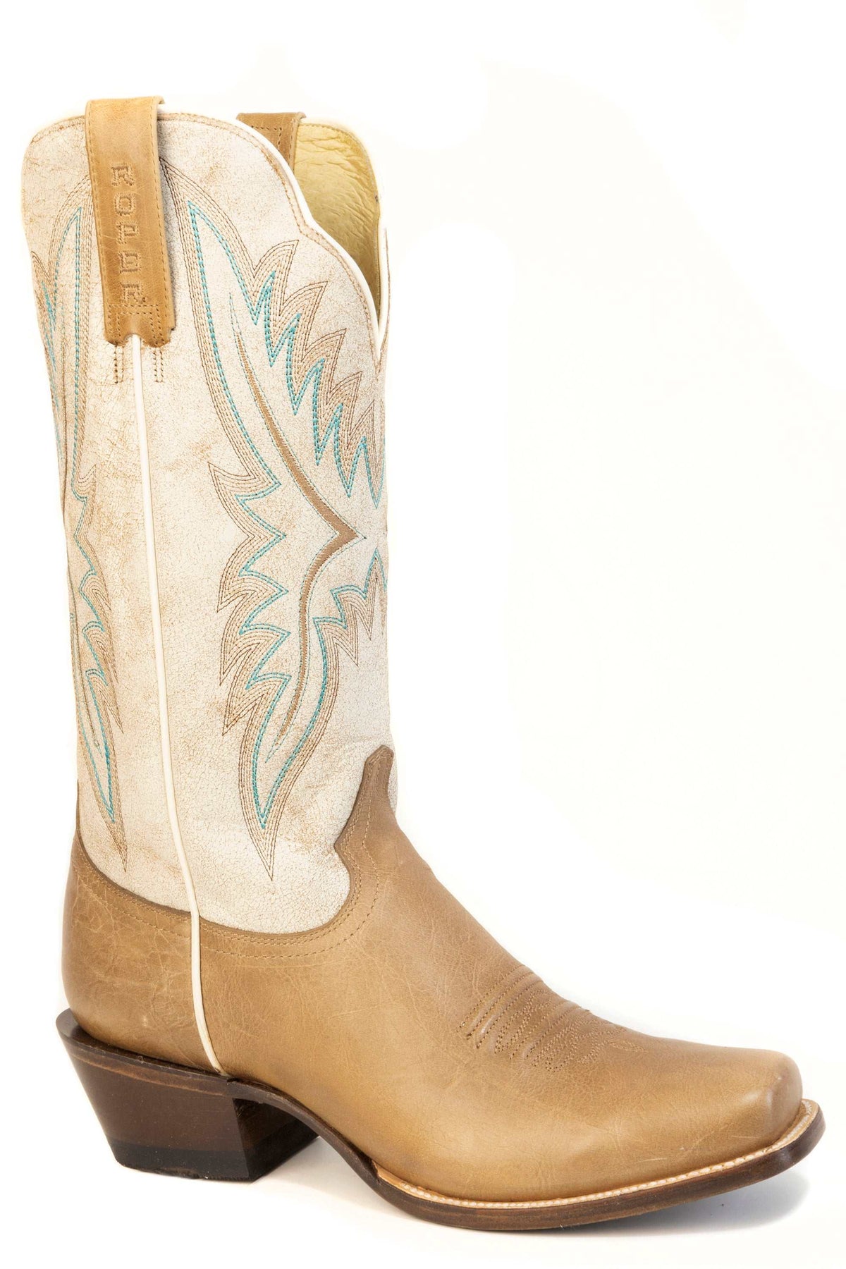 Women's Roper Della Leather Boots Handcrafted Tan