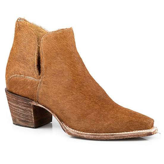 Women's Roper Allure Leather Boots Handcrafted Tan