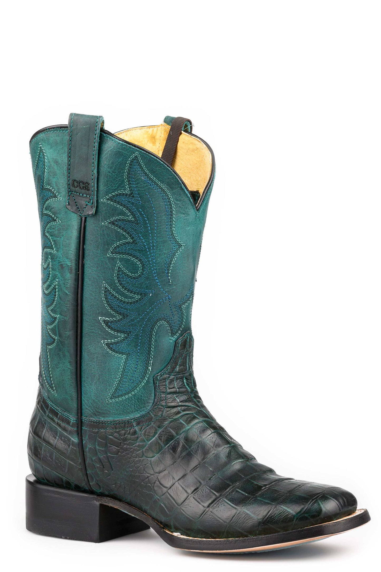 Women's Roper CC Darla Print Boots Handcrafted Blue