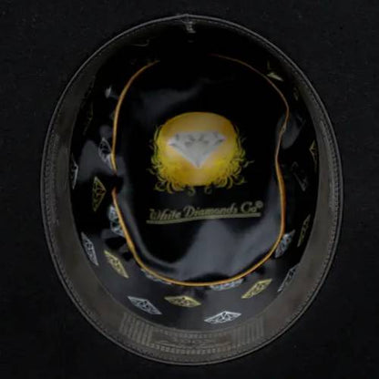 Sombrero vaquero de fieltro de lana negro (100 unidades), ala de 10 cm y corona de rodeo de 12,7 cm, auténticamente hecho a mano.