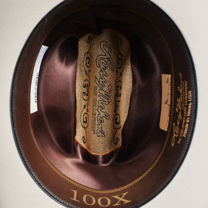 100x Larry Mahan Independencia Pelzfilz Cowboyhut Silber Bauch