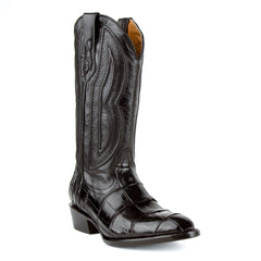 Ferrini Stallion Alligator Belly Boots für Herren, handgefertigt, Schwarz