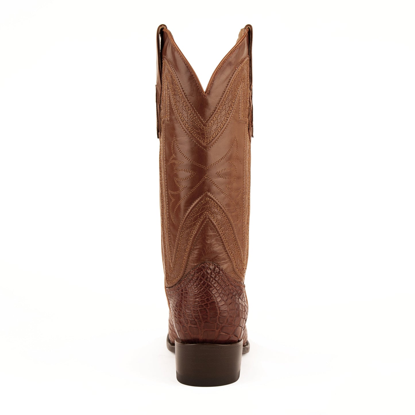 Men's Ferrini Stallion Alligator Belly Boots Handcrafted Cognac - yeehawcowboy