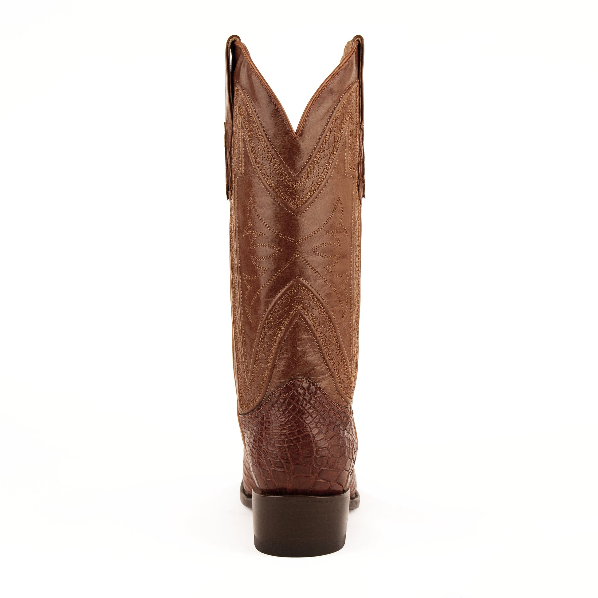Men's Ferrini Stallion Alligator Belly Boots Handcrafted Cognac - yeehawcowboy