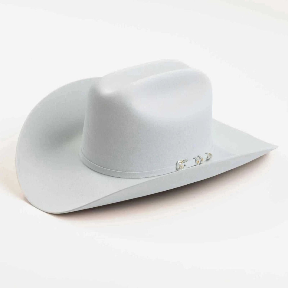 10x Sombrero vaquero de fieltro de piel Larry Mahan Tucson platino
