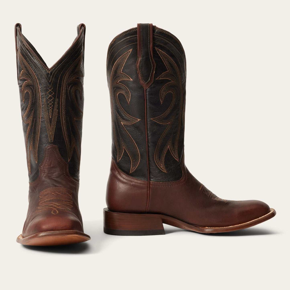 Men's Stetson Cody Boots Square Toe Handcrafted JBS Collection Brown