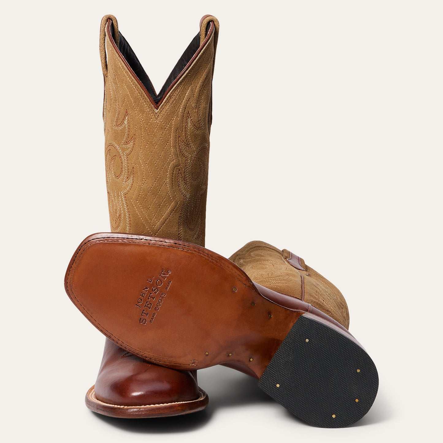 Botas Stetson Jasper para hombre, colección JBS, hechas a mano, color marrón