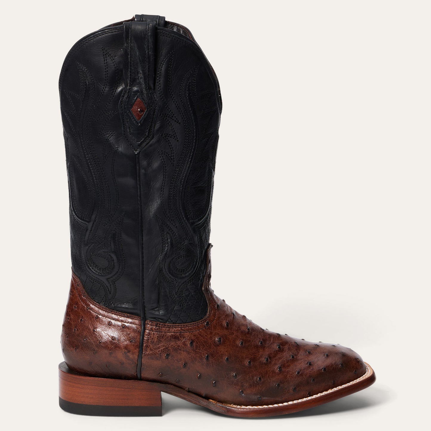 Men's Stetson Ozzy Ostrich Boots Handcrafted JBS Collection Brown