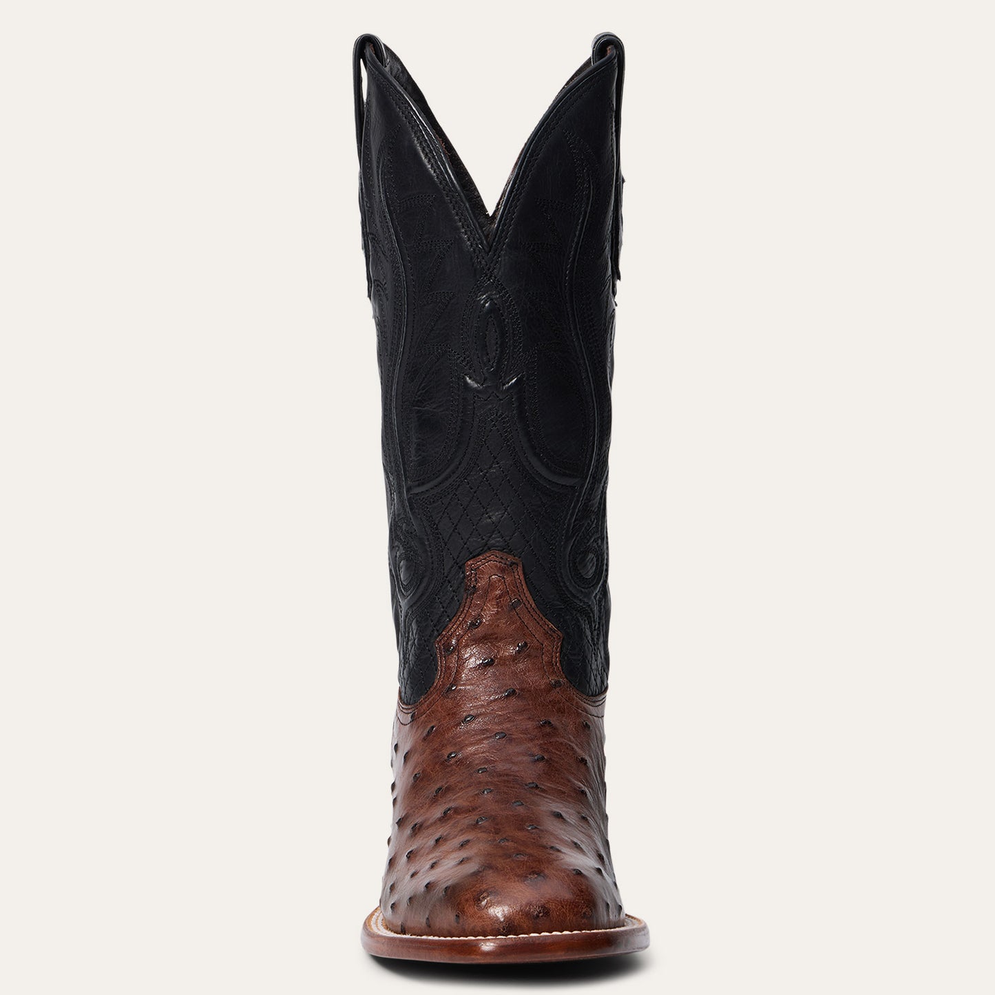 Men's Stetson Ozzy Ostrich Boots Handcrafted JBS Collection Brown