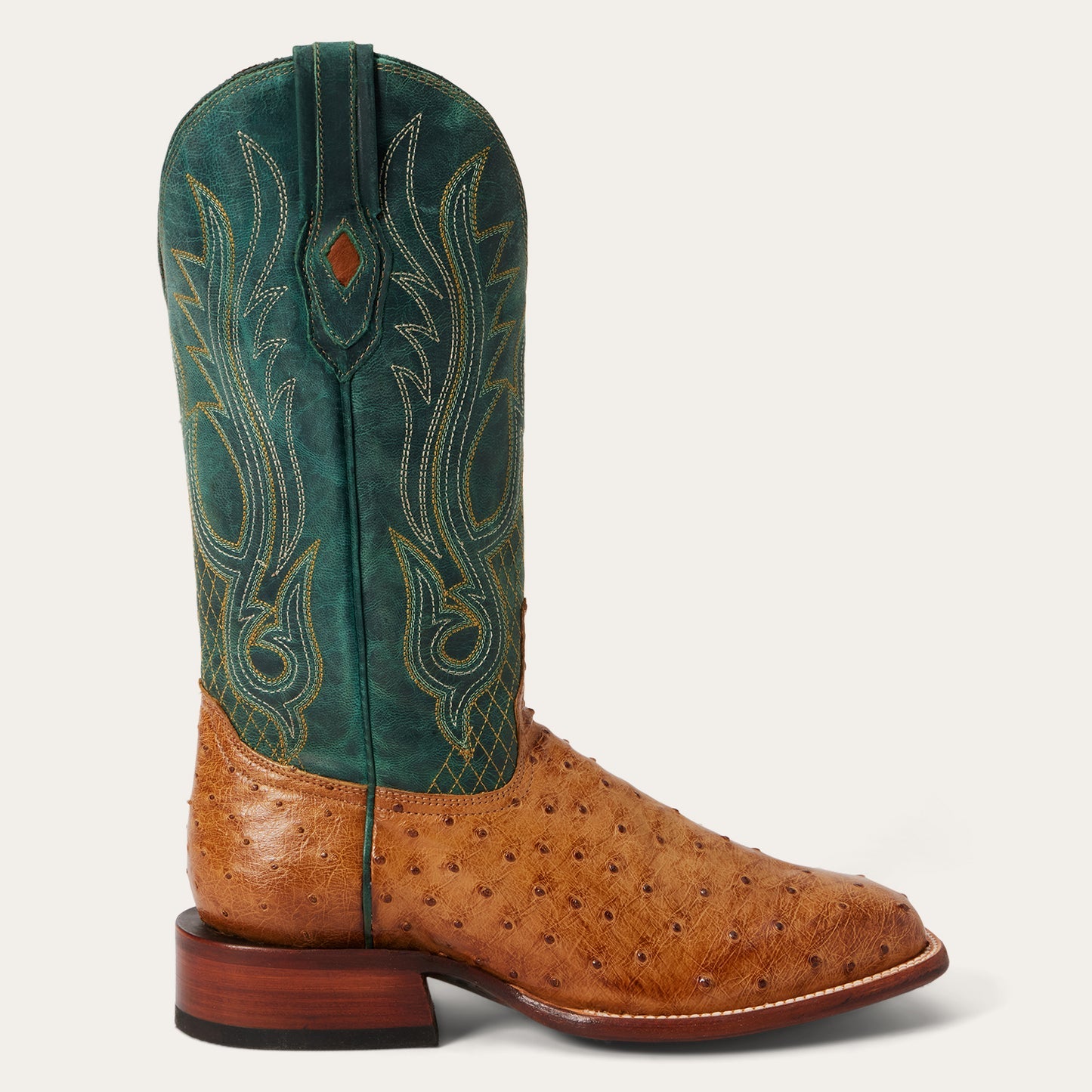 Men's Stetson Ozzy Full Ostrich Boots Handcrafted JBS Collection Tan