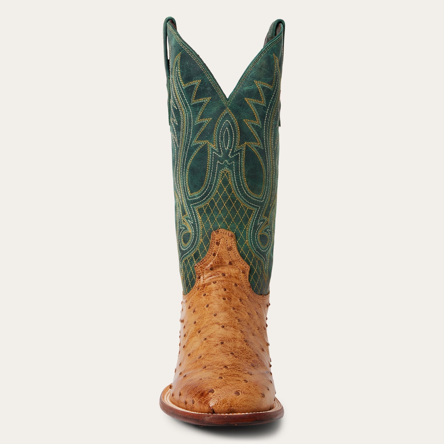 Men's Stetson Ozzy Full Ostrich Boots Handcrafted JBS Collection Tan