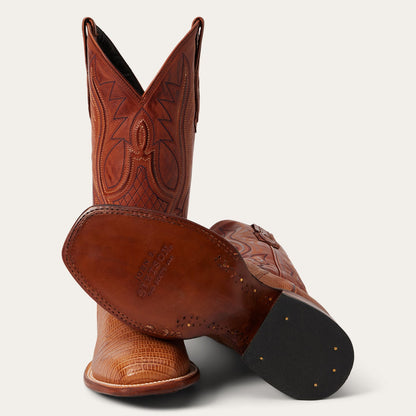 Men's Stetson Arlington Teju Boots Handcrafted JBS Collection Tan