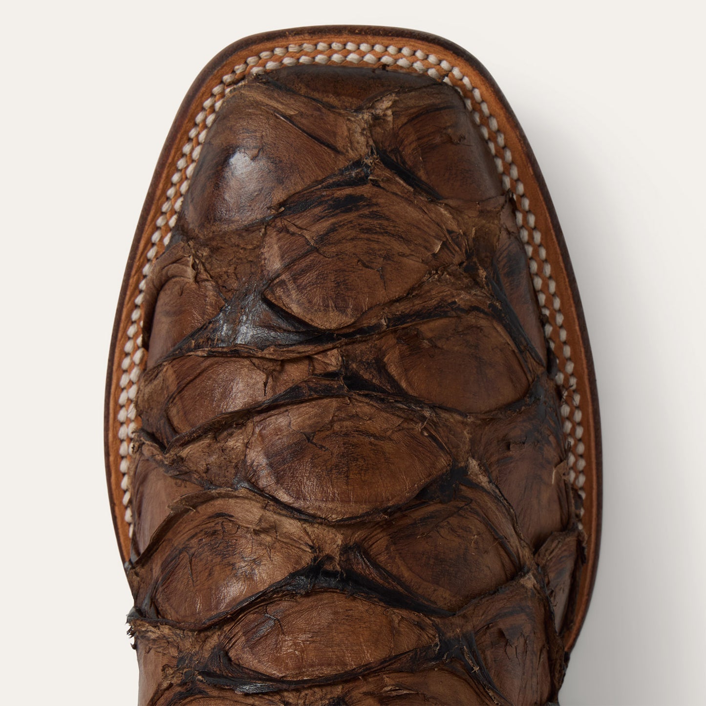 Stetson Amazon Pirarucu Herrenstiefel Handgefertigt JBS Kollektion Braun