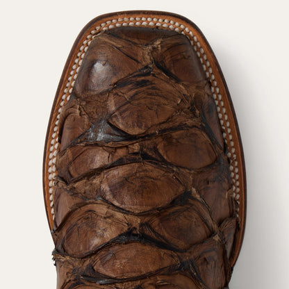 Stetson Amazon Pirarucu Herrenstiefel Handgefertigt JBS Kollektion Braun