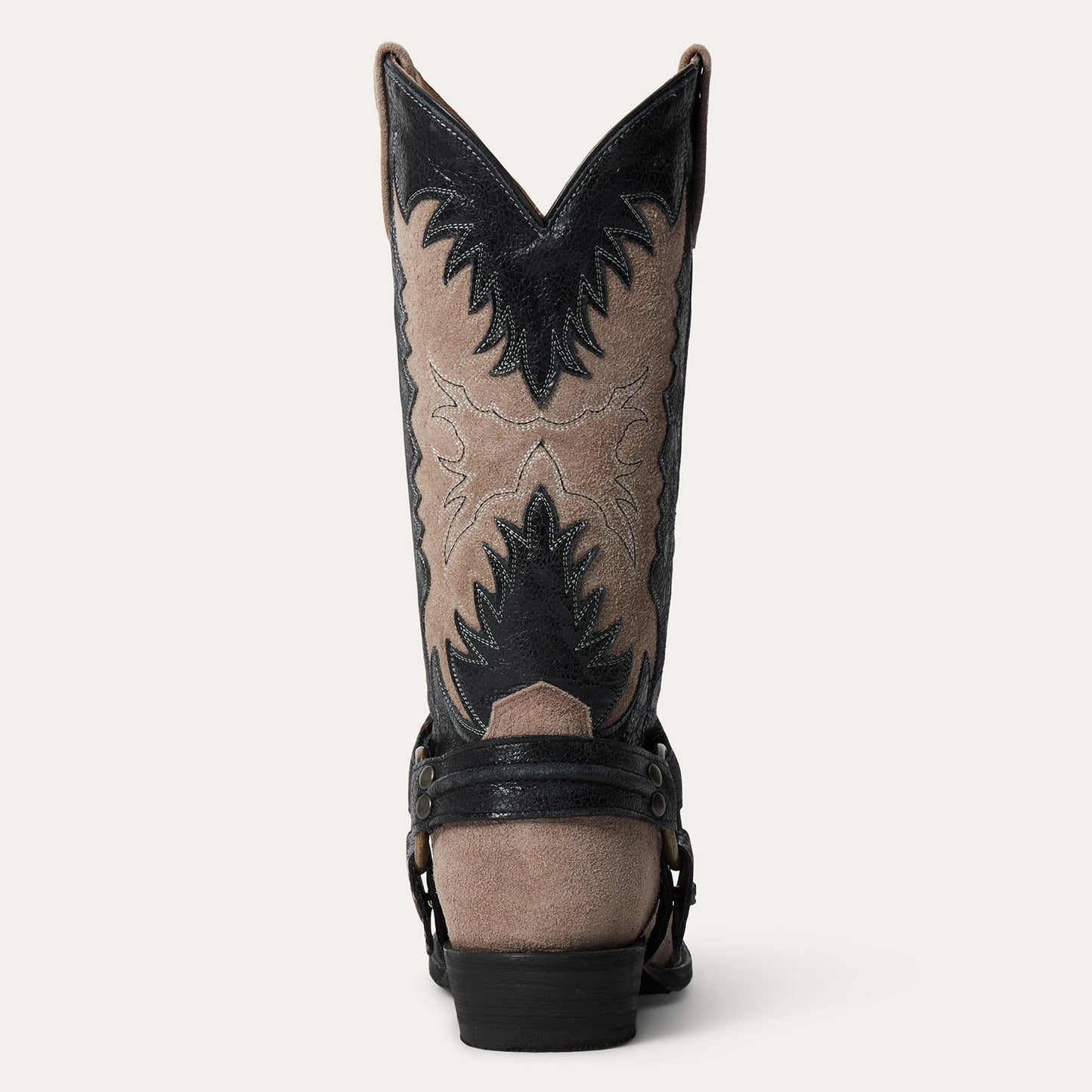 Herren Stetson Outlaw Rock Star Lederstiefel Handgefertigt Grau