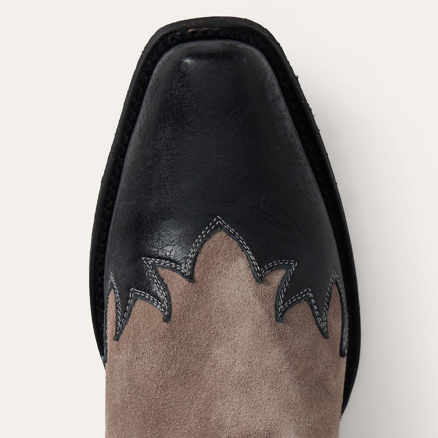 Herren Stetson Outlaw Rock Star Lederstiefel Handgefertigt Grau