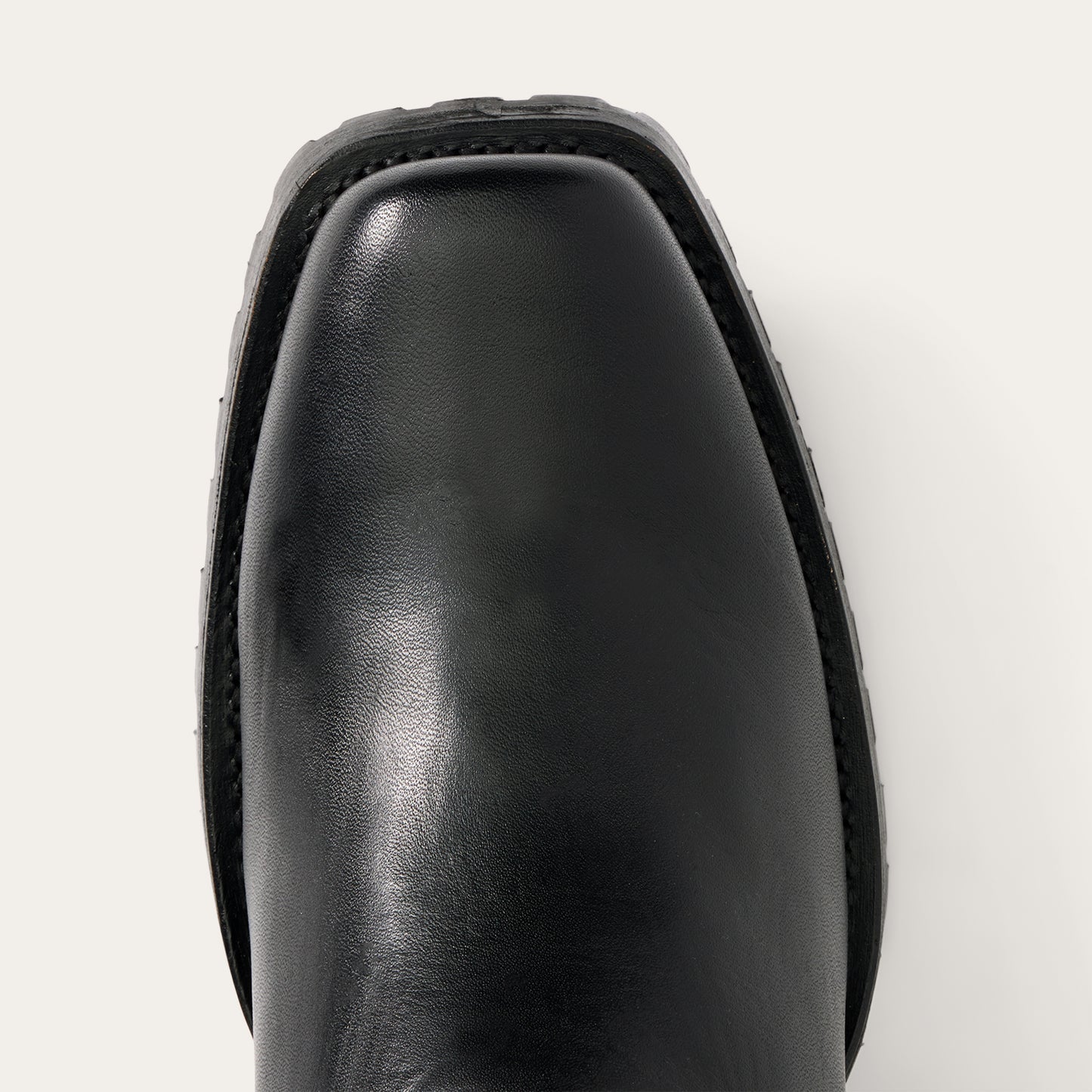 Men's Stetson Hertiage Harness Biker Leather Boots Handcrafted Black