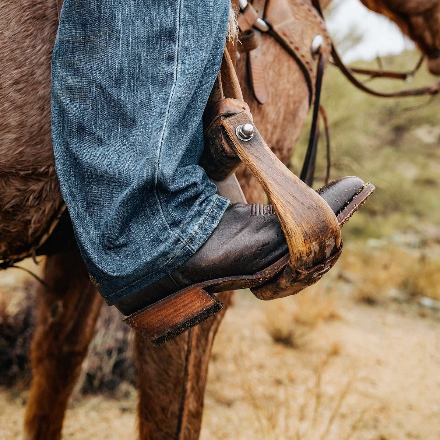 Men's Stetson Carlisle handcrafted brown leather cowboy boots with 13" shaft and cording design