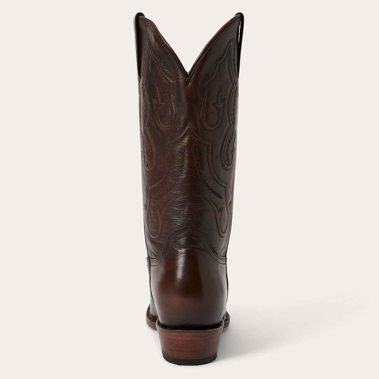 Men's Stetson Carlisle Leather Boots Handcrafted Round Toe Brown