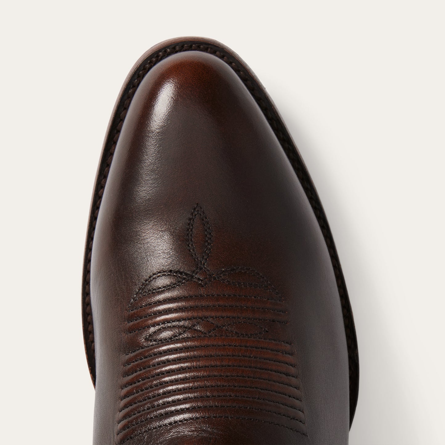 Men's Stetson Carlisle Leather Boots Handcrafted Round Toe Brown