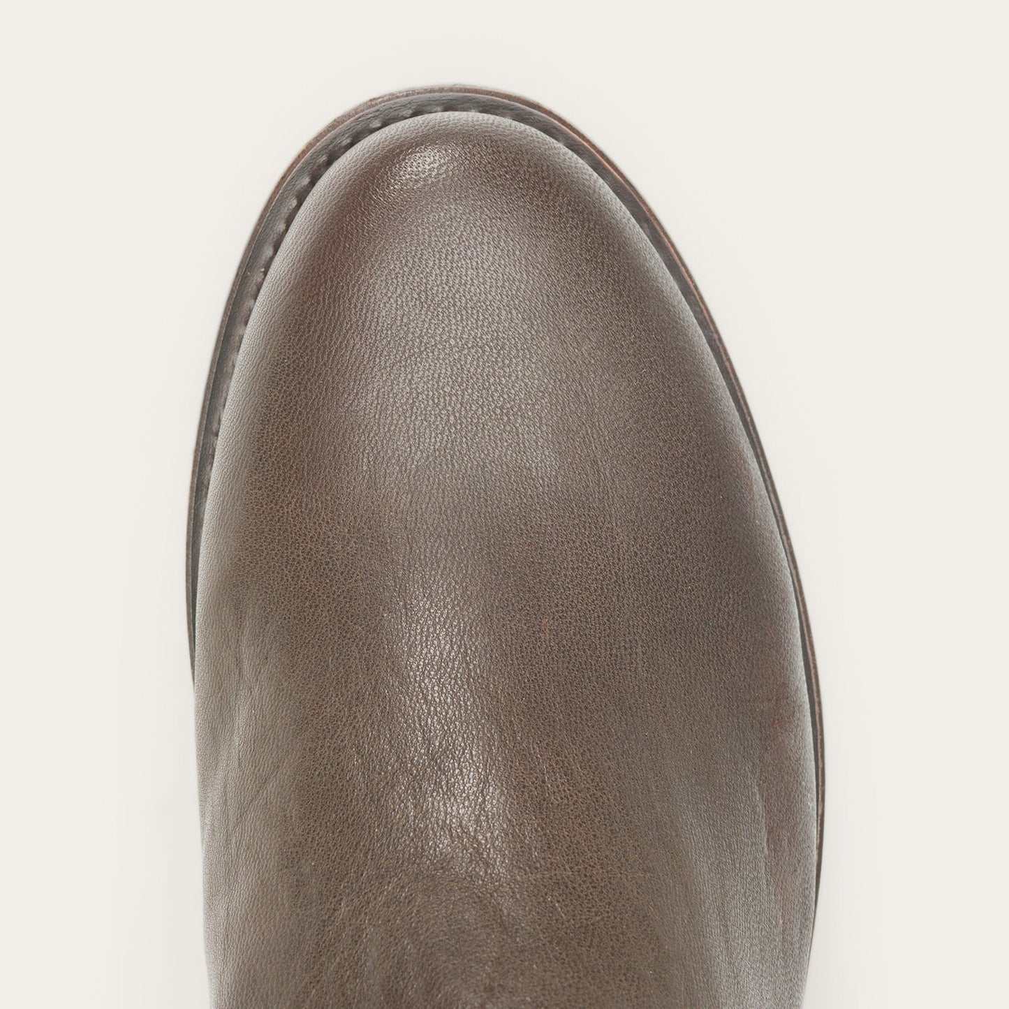 Men's Stetson Puncher Brown Goat Leather Boots handcrafted with 9" shaft and round toe