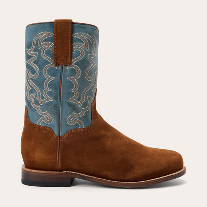 Three views of a TRU-X insole for Mens Stetson Weston Leather Boots: top (gray with texture), bottom (black with red gel pads), and side (showing contoured design)—crafted for American roots by Stetson Boots.