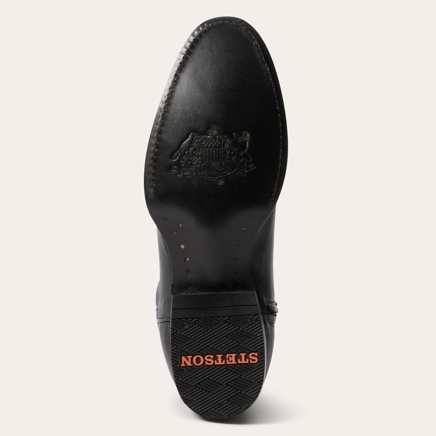 Stetson Rancher Zip Leder Roper Boots für Herren, handgefertigt, Schwarz