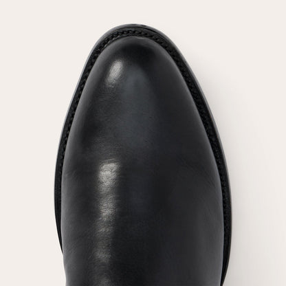 Men's Stetson Cash Boots Roper Toe Handcrafted Black