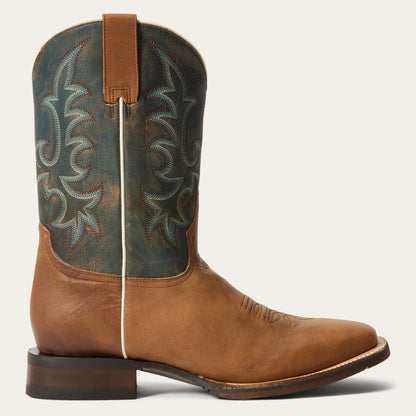 Men's Stetson Obadiah Leather Boots Handcrafted Tan